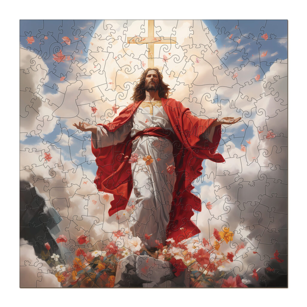 Wooden Jigsaw Puzzle – The Passion of Jesus (Heaven) 66e5379fbfe36