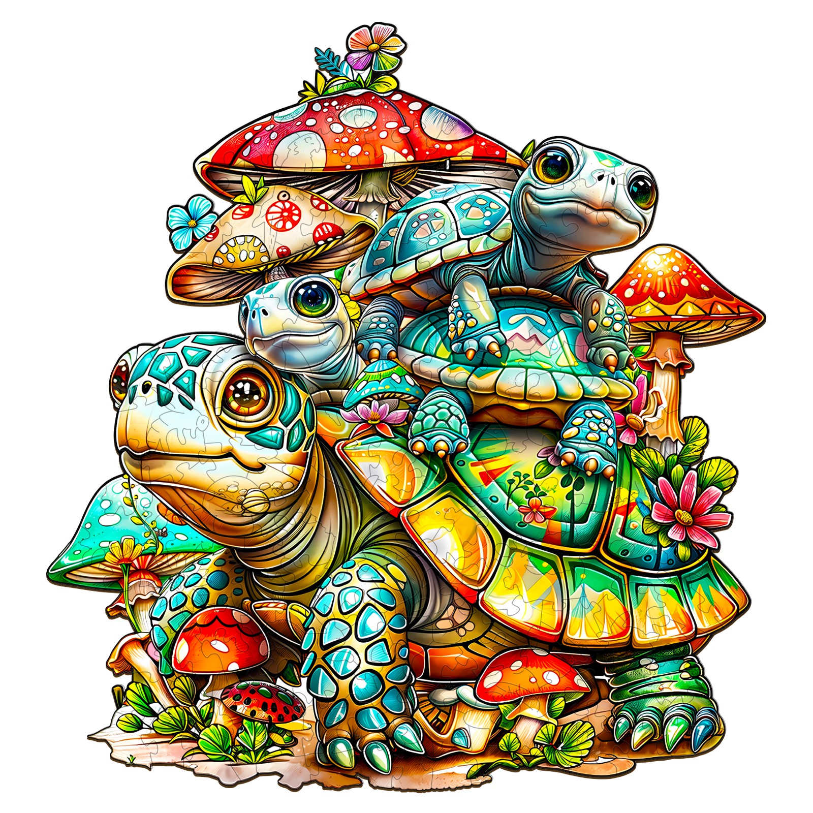 You are currently viewing Wooden Jigsaw Puzzle – Turtle Family 66e425580d339