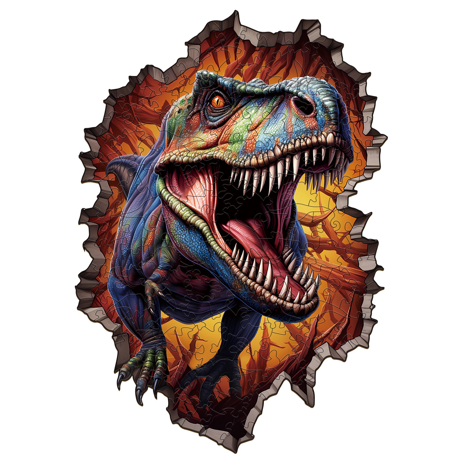 You are currently viewing Wooden Jigsaw Puzzle – Wall Breaking T-rex 66e04615efcc2