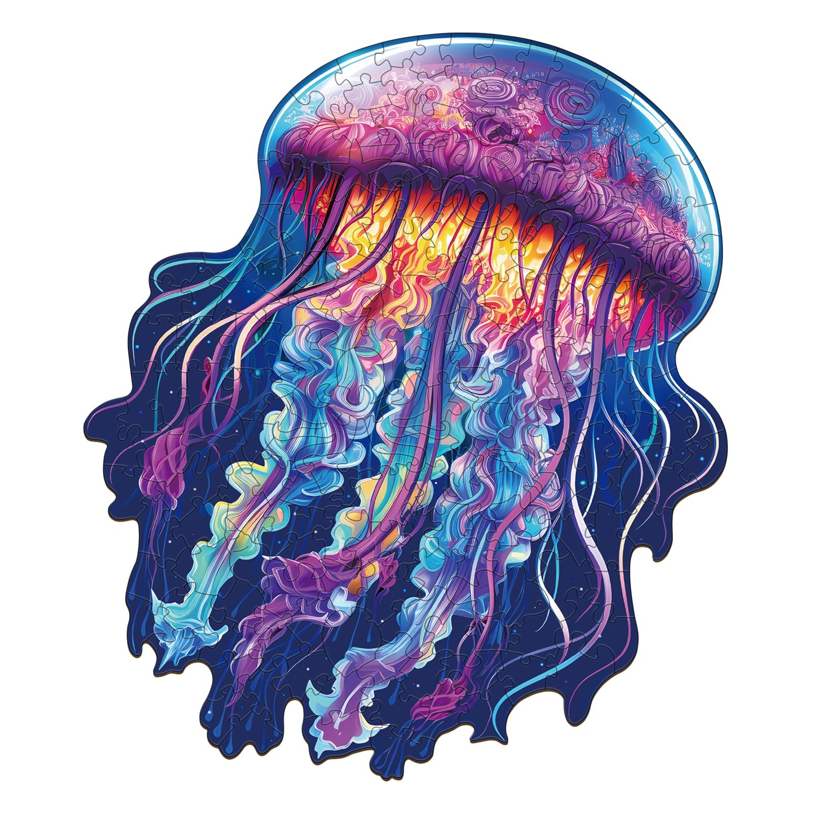 Read more about the article Wooden Jigsaw Puzzle-Watercolor Jellyfish 66e8ad854ba40