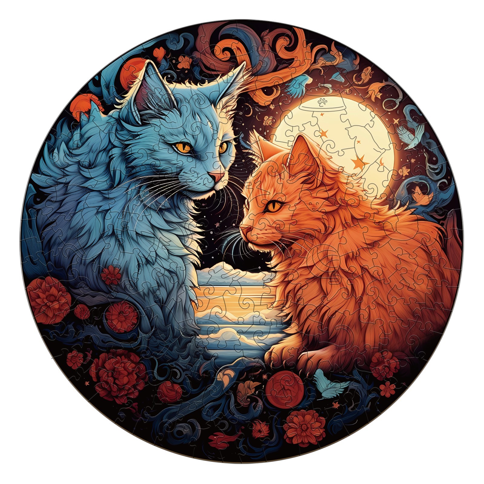 You are currently viewing Wooden Jigsaw Puzzle-YIN YANG CAT-1 66ecb72575b92