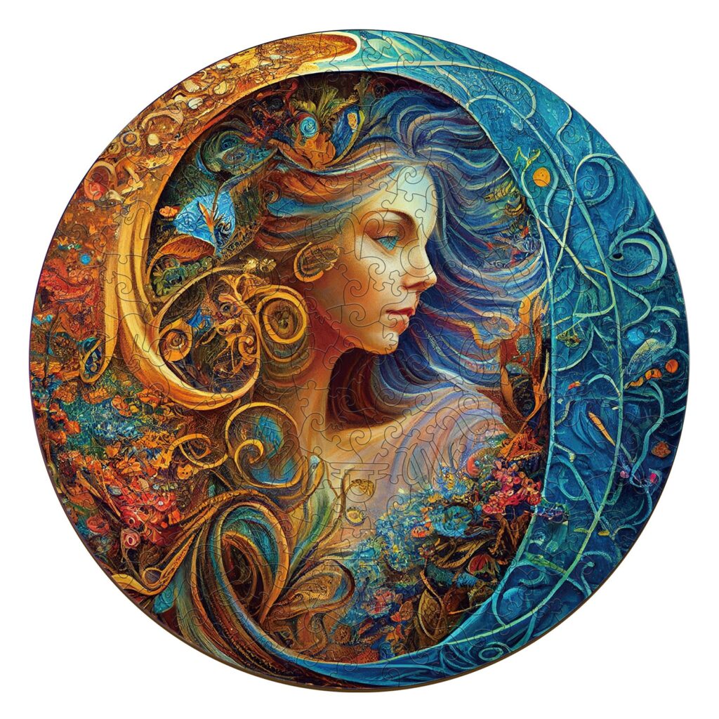 Zodiac Wooden Jigsaw Puzzle-Virgo 66db1f976617d